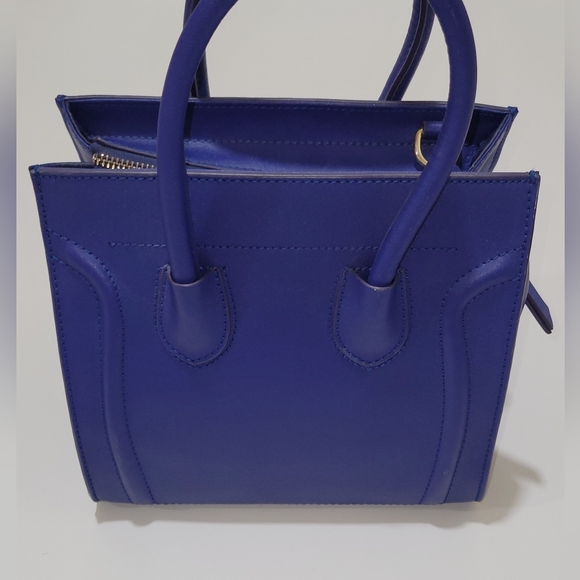 Cobalt Blue designer Inspired Handbag - Picture 3 of 15